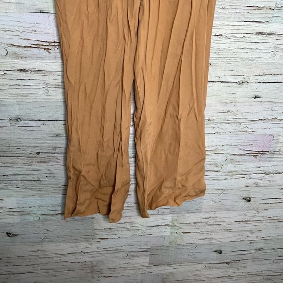 Aritzia Wilfred Marsolais Wide Leg Tan Brown Pants Crop size small - Picture 2 of 10